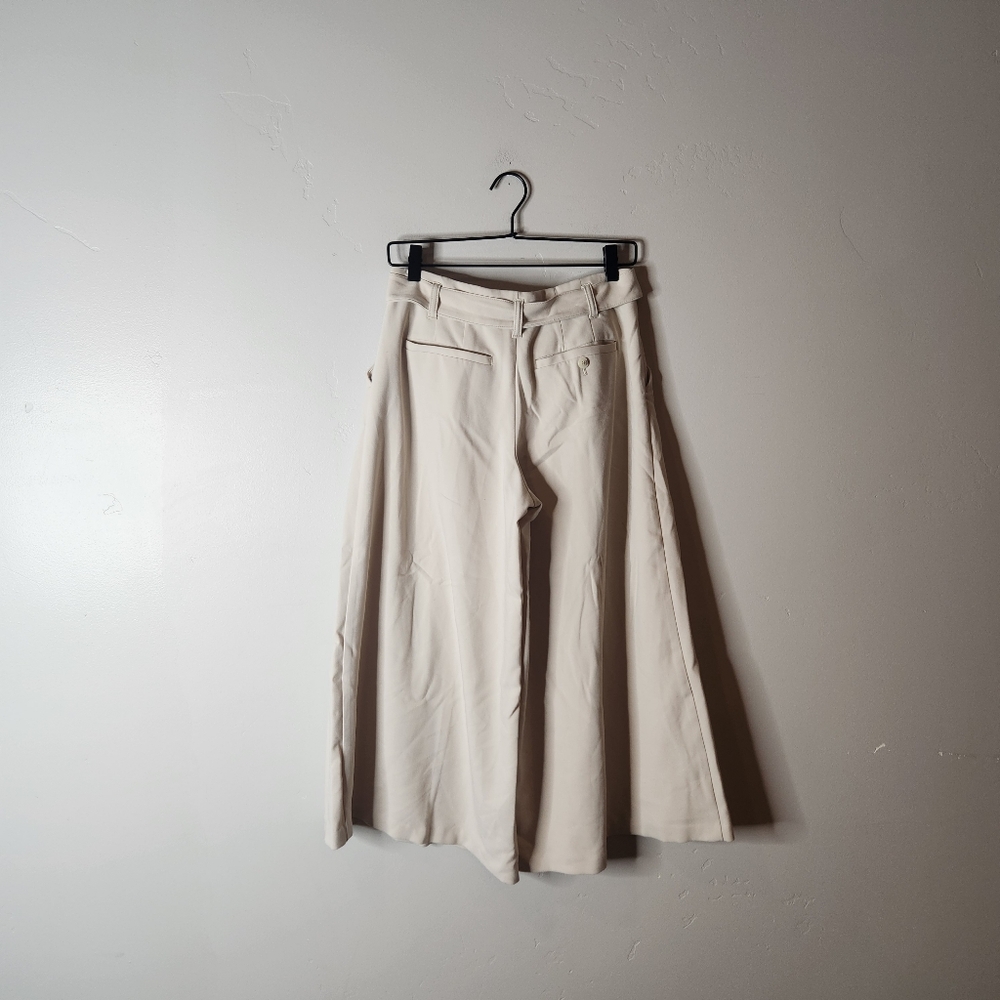 Anthropologie Mauve High Rise Tie Waist Culottes Size 2 - Picture 3 of 8